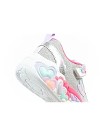 Skechers S Lights LED detská športová obuv pre dievčatá na suchý zips Grey Skechers S Lights LED detská športová obuv pre dievčatá na suchý zips Grey
