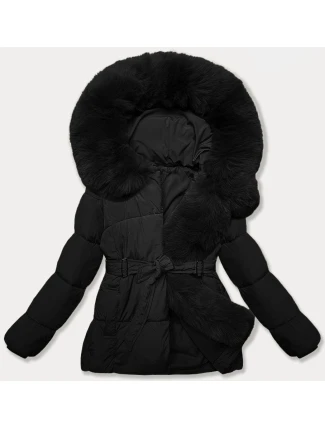 Prechodné sako s opaskom J Style čierne (16M9183-392)