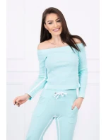 Súprava s dvojitými pruhmi mäta