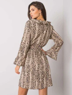 Šaty DHJ SK 13891B.07P čierna a béžová