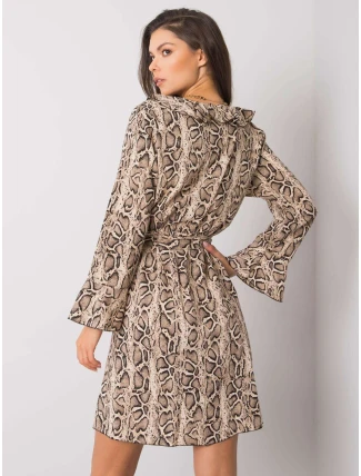 Šaty DHJ SK 13891B.07P čierna a béžová