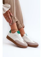 Dámske nízke športové tenisky, biele Uvetta