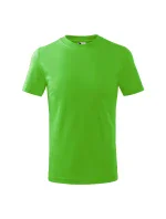 Základné tričko pre deti jablkovo zelené
