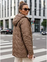 Dámska prechodná bunda TY5608 hnedá - FashionStreet