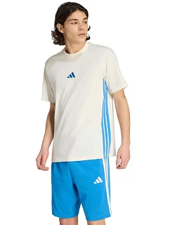 Pánske tričko adidas Essentials 3 Stripes cream KC0888 pánske