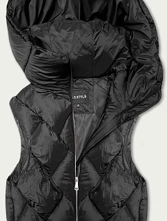 Dámska trojrozmerná vesta oversize čierna (YD35)