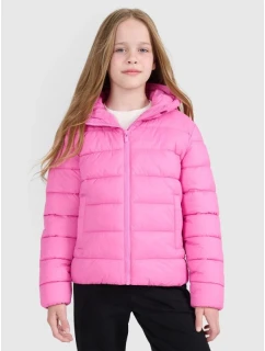 Dievčenská páperová bunda so syntetickou výplňou 4F 4FJRAW25TDJAF0816-54S