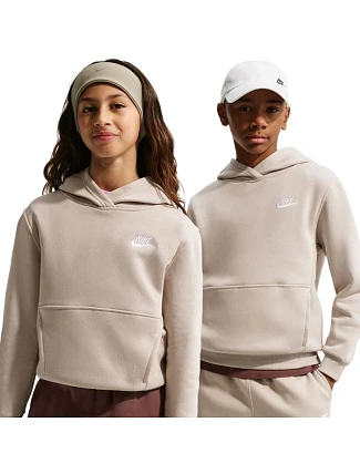 Detská mikina Nike Sportswear Club Fleece Beige FD3000 236 Detská mikina Nike Sportswear Club Fleece Beige FD3000 236
