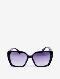 Okulary Przeciwsłoneczne Damskie Z Ozdobnym Detalem UV400 Czarne