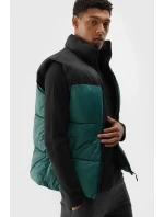 Puchowy Bezrękawnik Męski 4F 4FWAW24TVJAM147-40S Zielona
