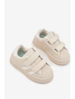 Dětské Sportovní Boty Tenisky Z Eko Kůže Béžové Renel