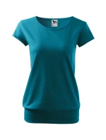 Mestské tričko tmavo tyrkysové