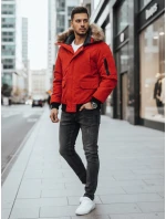 FashionStreet červená pánska zimná bunda TX2875