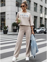 MILEKAN béžový dámsky set FashionStreet AY1051 MILEKAN béžový dámsky set FashionStreet AY1051