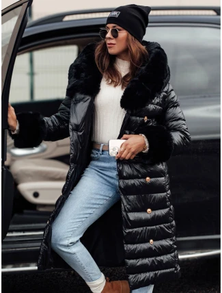 Dámsky prešívaný zimný kabát HORIZON black FashionStreet TY4749