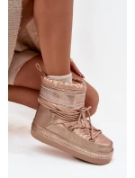 Śniegowce Damskie Z Wiązaniem O'NEILL LISA WOMEN HIGH 90253012.99U Złote