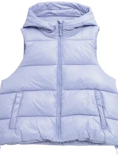 Dámska páperová vesta 4FSS23TDJAF092 52S fialová- 4F