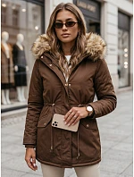Dámska zimná bunda VIXEN hnedá FashionStreet TY3871 Dámska zimná bunda VIXEN hnedá FashionStreet TY3871