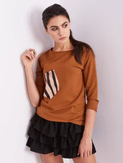 Blúzka CZ BZ 1694.08 svetlohnedá