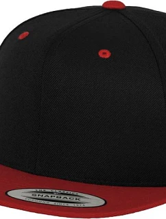 Flexfit 6089M 6-panelová snapbacková čiapka 55.6089 čierna/červená