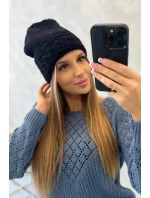 Dámska čiapka Aniela K338 čierna