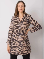 Dámsky kabát EM PL 22215.55 čierno-béžový - FPrice