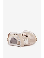Detské tenisky na suchý zips Športové topánky Leopardí vzor Béžová Cosima Detské tenisky na suchý zips Športové topánky Leopardí vzor Béžová Cosima