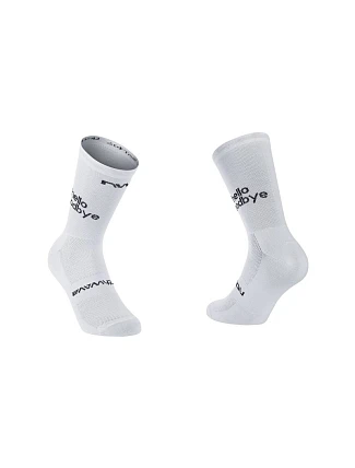 Cyklistické ponožky NORTHWAVE Hello Sock, biele Cyklistické ponožky NORTHWAVE Hello Sock, biele
