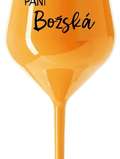 GOD'S LADY - oranžový nerozbitný pohár na víno 470 ml