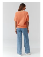 Sveter s krátkym rukávom model 224080 Makadamia