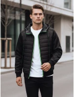 Pánska prešívaná bunda čierna FashionStreet TX4394