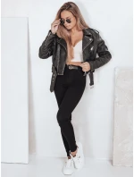 Dámske skinny džínsy čierne FashionStreet UY2754