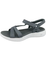 Skechers On The Go 600 15316-CHAR sivé sandále