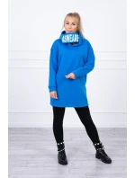 Nevädze modrá mikina s kapucňou