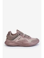 Męskie Lekkie Sneakersy Memory Foam System Big Star LL174151 Beżowe