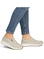 Rieker L5854-62 beige elevated dámske čižmy