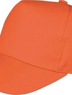 Result Headwear RC 084J Detská 5-panelová čiapka s výstupkom 28.084J oranžová