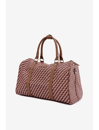 Vzorovaná Dámská Cestovní Taška Hnědá Nelle