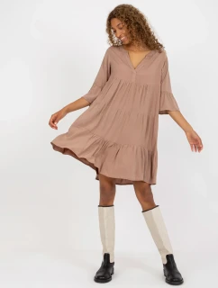 Šaty D73761M30214A3 tmavo lila