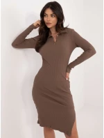 Šaty RV SK 9956.45 hnedé Šaty RV SK 9956.45 hnedé