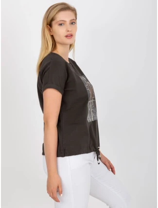 Tričko RV TS 0237.84P dark khaki Tričko RV TS 0237.84P dark khaki