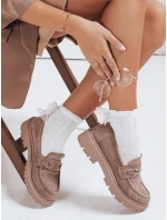 Dámske semišové béžové mokasíny FashionStreet ZY1126 Dámske semišové béžové mokasíny FashionStreet ZY1126