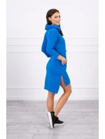 Šaty s dlhším chrbtom a farebnou nevädzovou potlačou