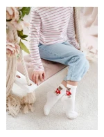 Skarpetki Dziecięce Młodzieżowe Miś Ecru