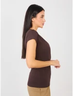 Tričko RV TS 5636.03X tmavohnedé
