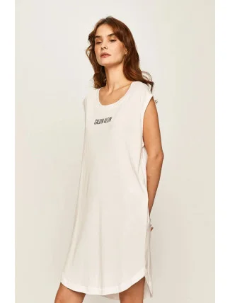 Plážové šaty KW0KW01008-YCD biela - Calvin Klein Plážové šaty KW0KW01008-YCD biela - Calvin Klein