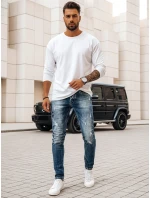 Pánske tmavomodré džínsové nohavice FashionStreet UX3995 Pánske tmavomodré džínsové nohavice FashionStreet UX3995