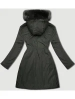 Dámska prechodná obojstranná bunda J Style army-black (16M9159-136)