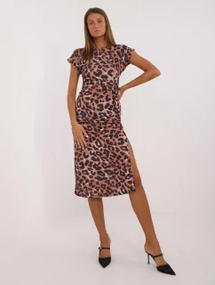 Šaty DHJ SK 20161.35 hnedé