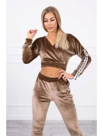 Súprava velúru Queen cappuccino